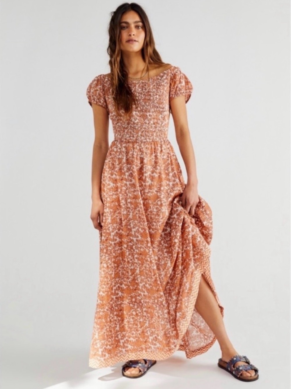 Free People Ultraviolet cotton Maxi dress